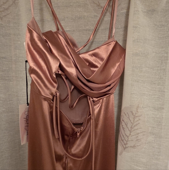 Rose Gold Prom Dress - Picture 2 of 2